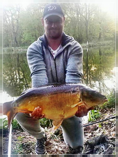 Mariusz Bulczyński, karp 17,5 kg, staw Borusa, 01.05.2016 r.